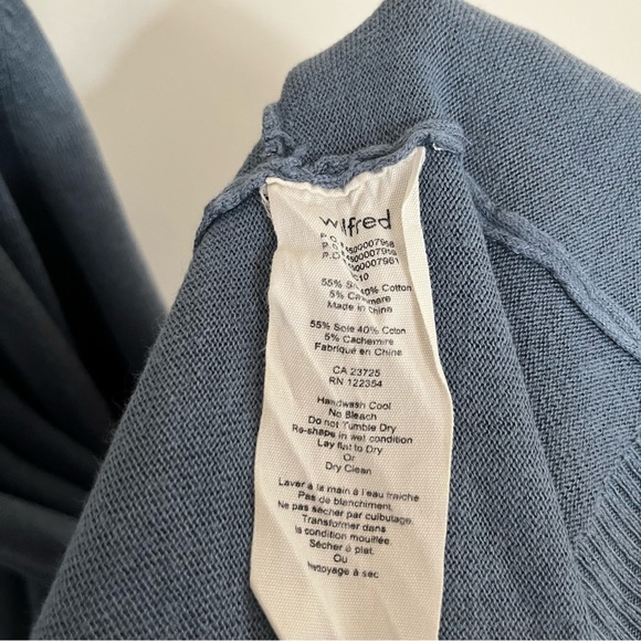 Wilfred Silk/Cashmere Long Cardigan, XS, Blue - Picture 5 of 8